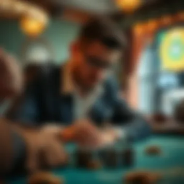 Strategic Thinking in Gambling A thoughtful strategy on a gambling table