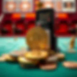 Visual representation of a coin-based betting system