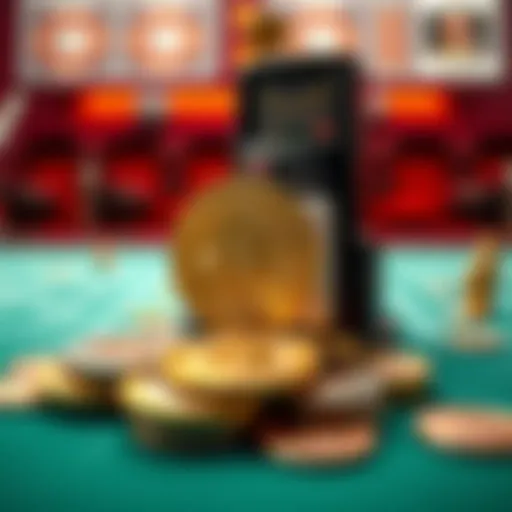Visual representation of a coin-based betting system