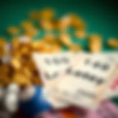 Lottery Tickets and Fortune Visual depiction of lottery tickets and chance