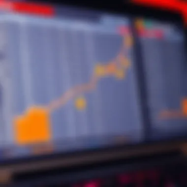 Data analysis chart for lottery number trends