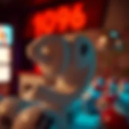 Visual representation of lottery numbers