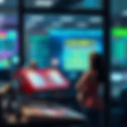 Conceptual illustration of online lottery systems