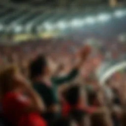 Stadium filled with enthusiastic fans