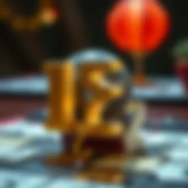 A captivating visual representation of luck and numbers