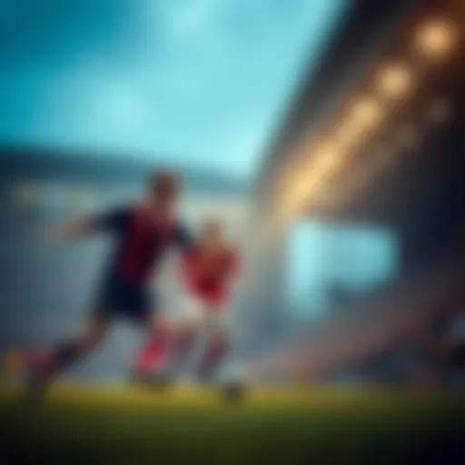 A historic football match showcasing the passion of the sport